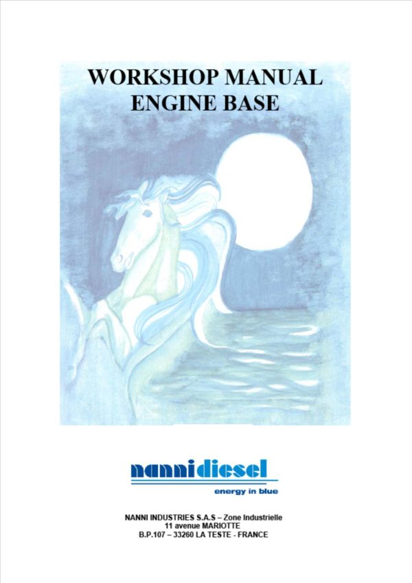 Workshop Manual Download (ENGLISH) - Nanni Diesel 4.340TDi (130hp)