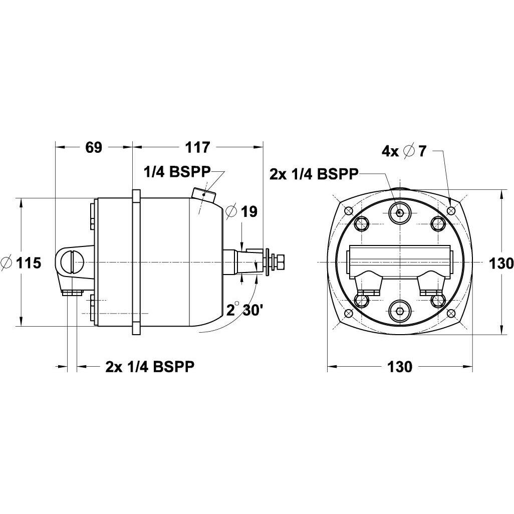 LS 26A steering kit - 8 m hose - Image 3
