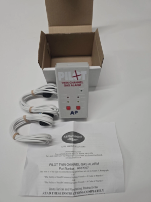 Pilot Twin Channel Gas Alarm with two detector heads (ARP097)